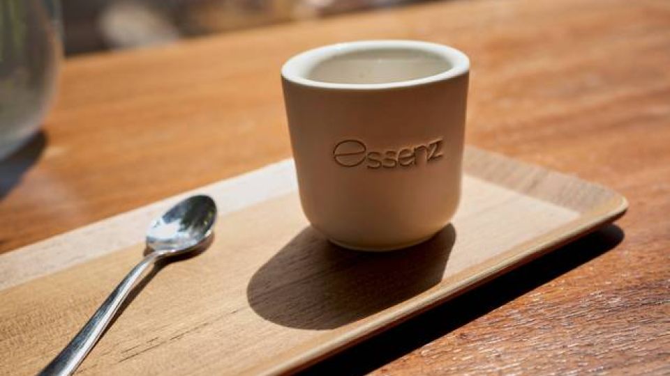 A cup crafted for Café Essenz